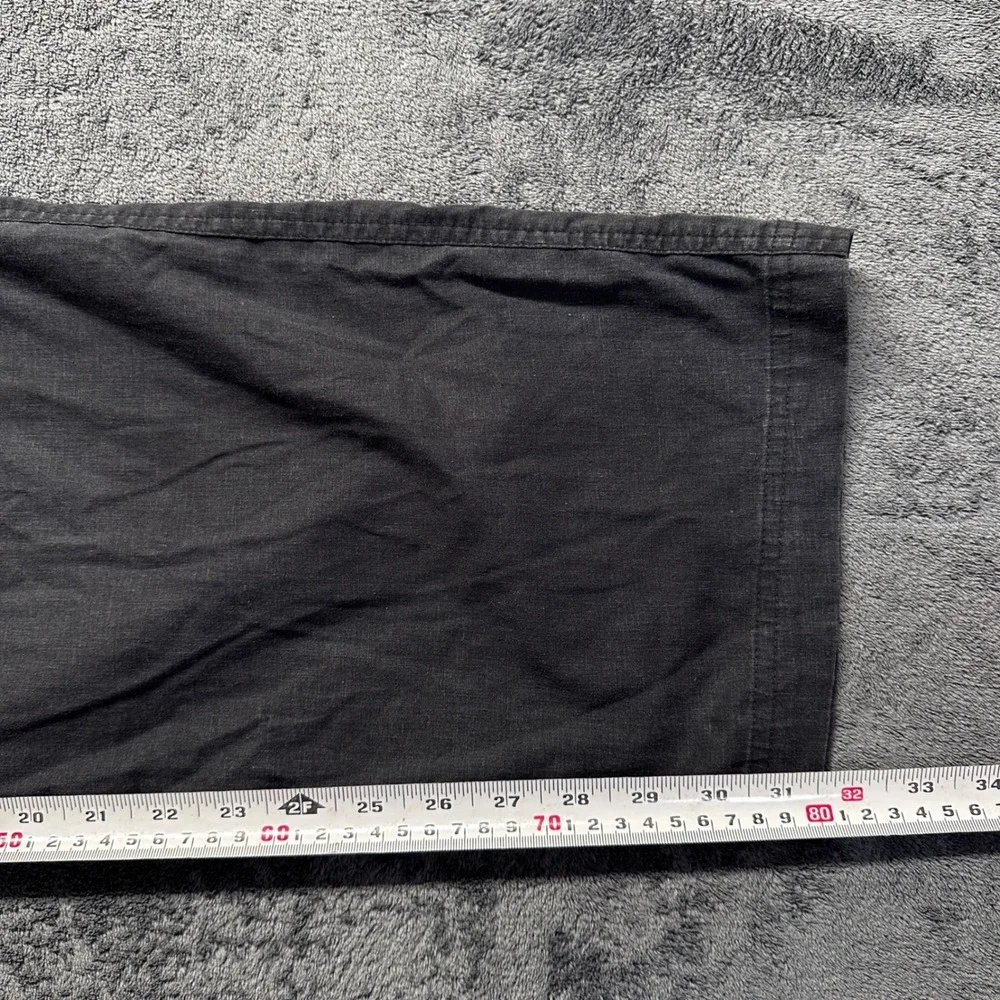 Prana Vaha Hemp Blend Pants Mens XXL Black Charcoal Straight Leg Drawstring